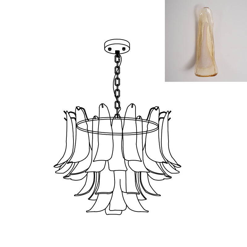 Moirai Kronleuchter aus Murano-Glas