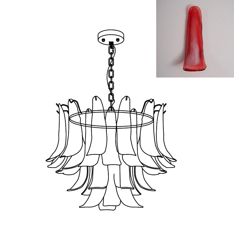 Moirai Kronleuchter aus Murano-Glas