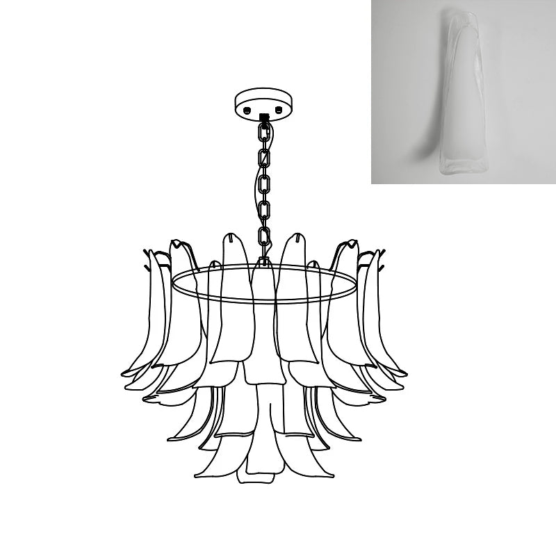 Moirai Kronleuchter aus Murano-Glas