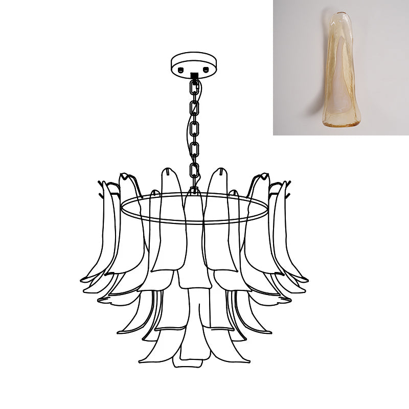 Moirai Kronleuchter aus Murano-Glas