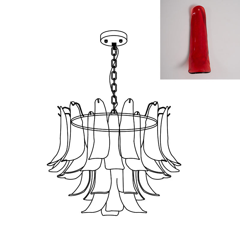 Moirai Kronleuchter aus Murano-Glas