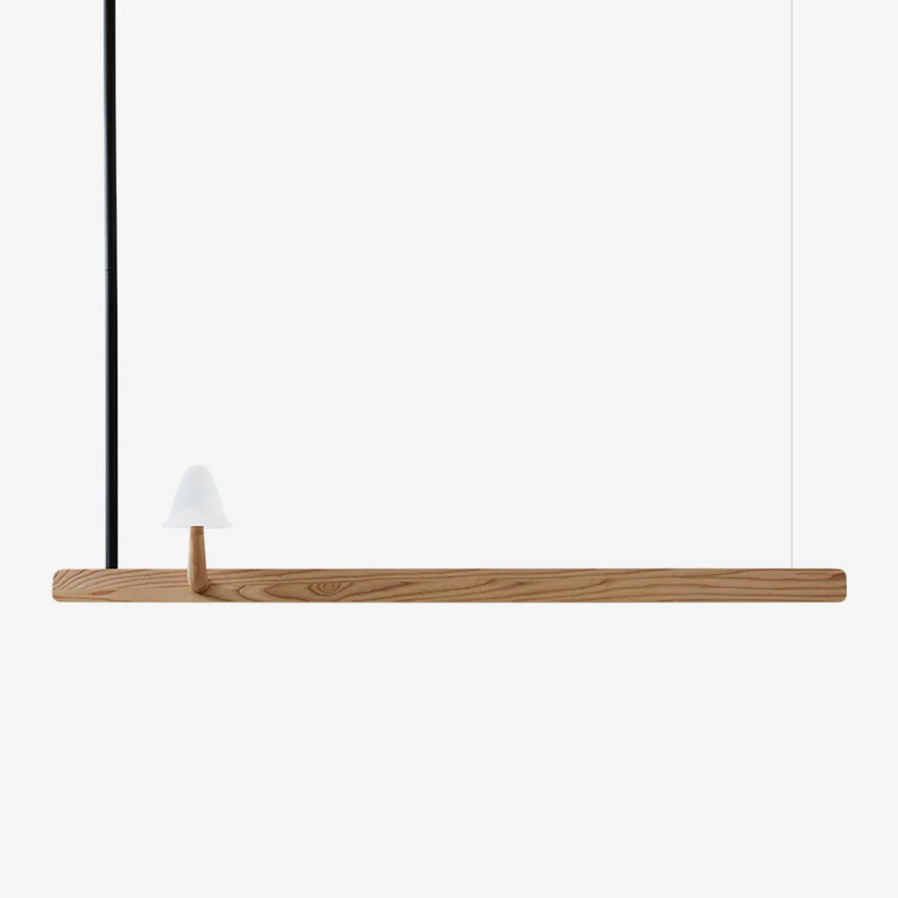 Aldalira Kronleuchter aus Holz im Pilz-Design – zeitgenössische moderne Leuchte