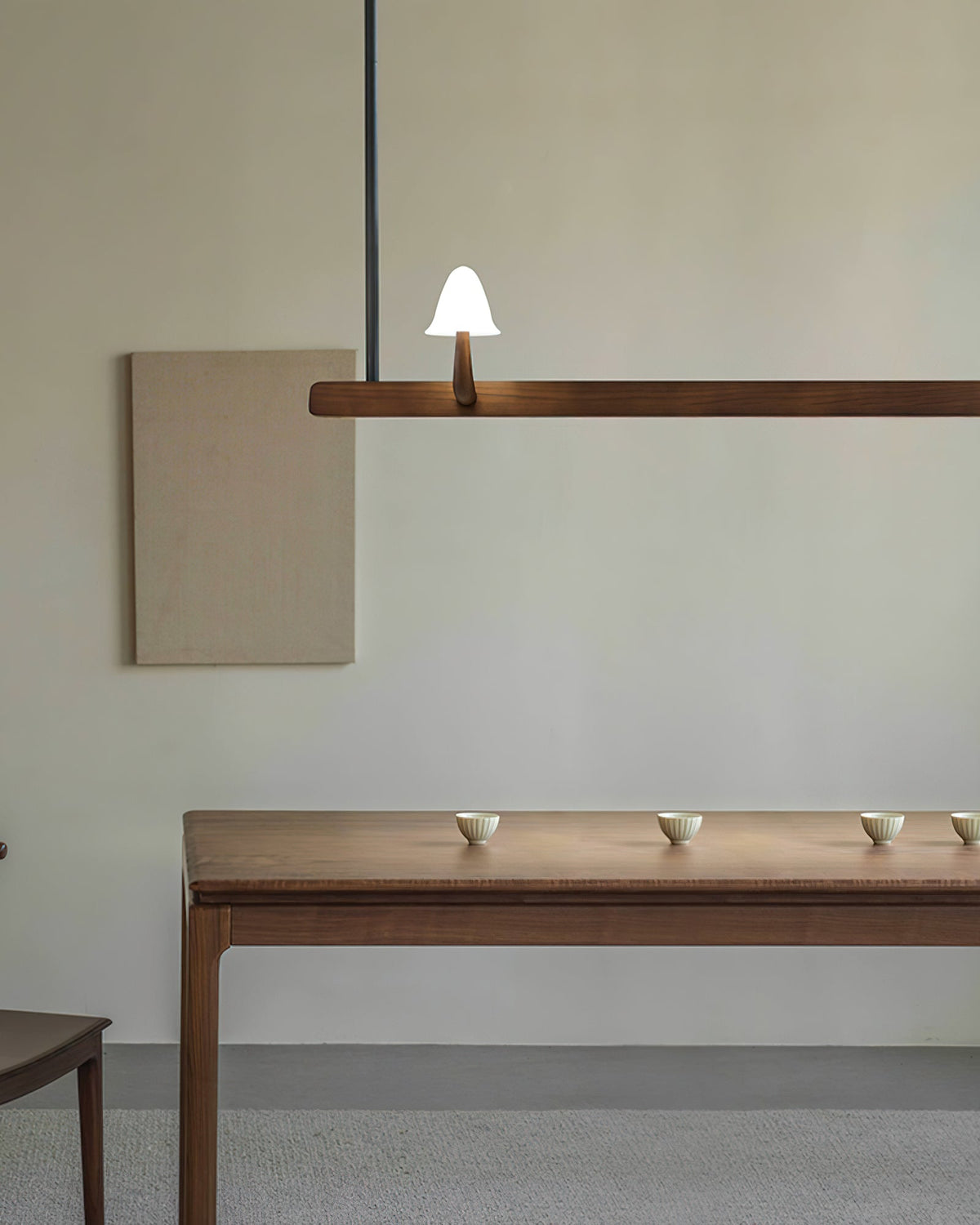 Aldalira Kronleuchter aus Holz im Pilz-Design – zeitgenössische moderne Leuchte