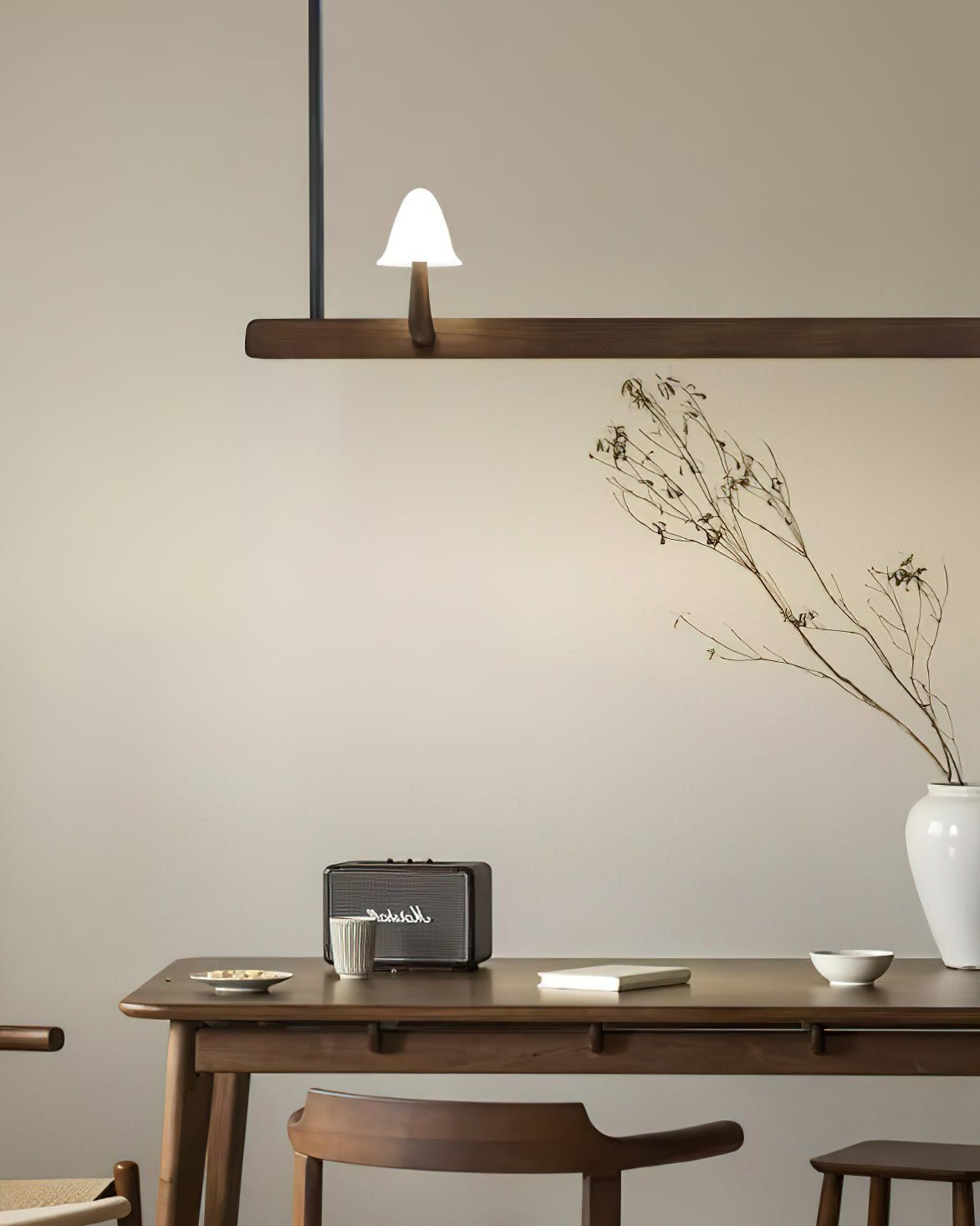 Aldalira Kronleuchter aus Holz im Pilz-Design – zeitgenössische moderne Leuchte