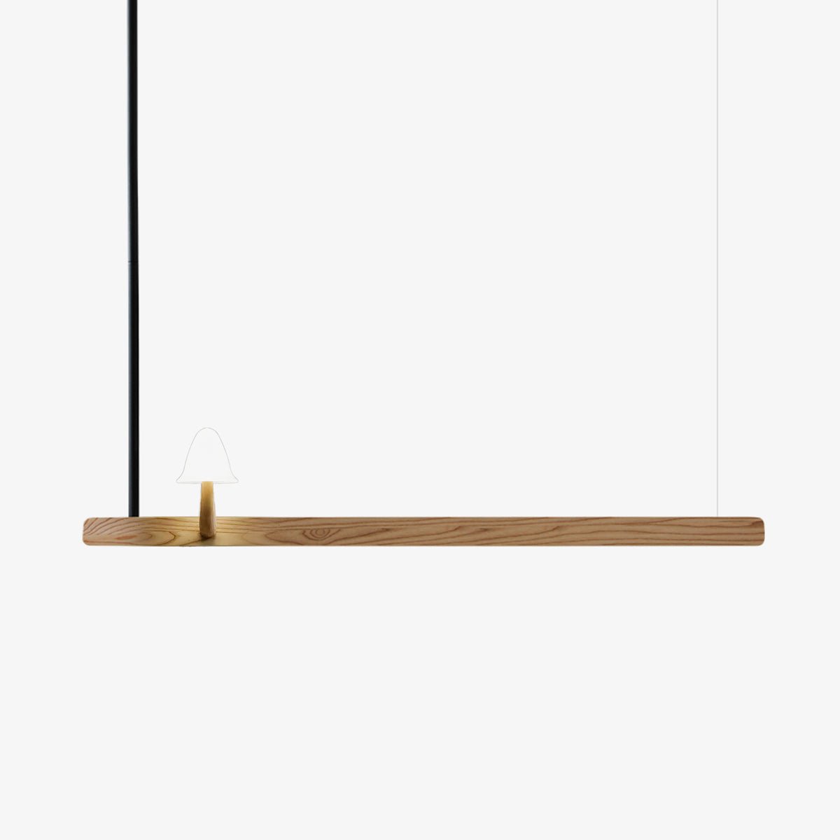 Aldalira Kronleuchter aus Holz im Pilz-Design – zeitgenössische moderne Leuchte