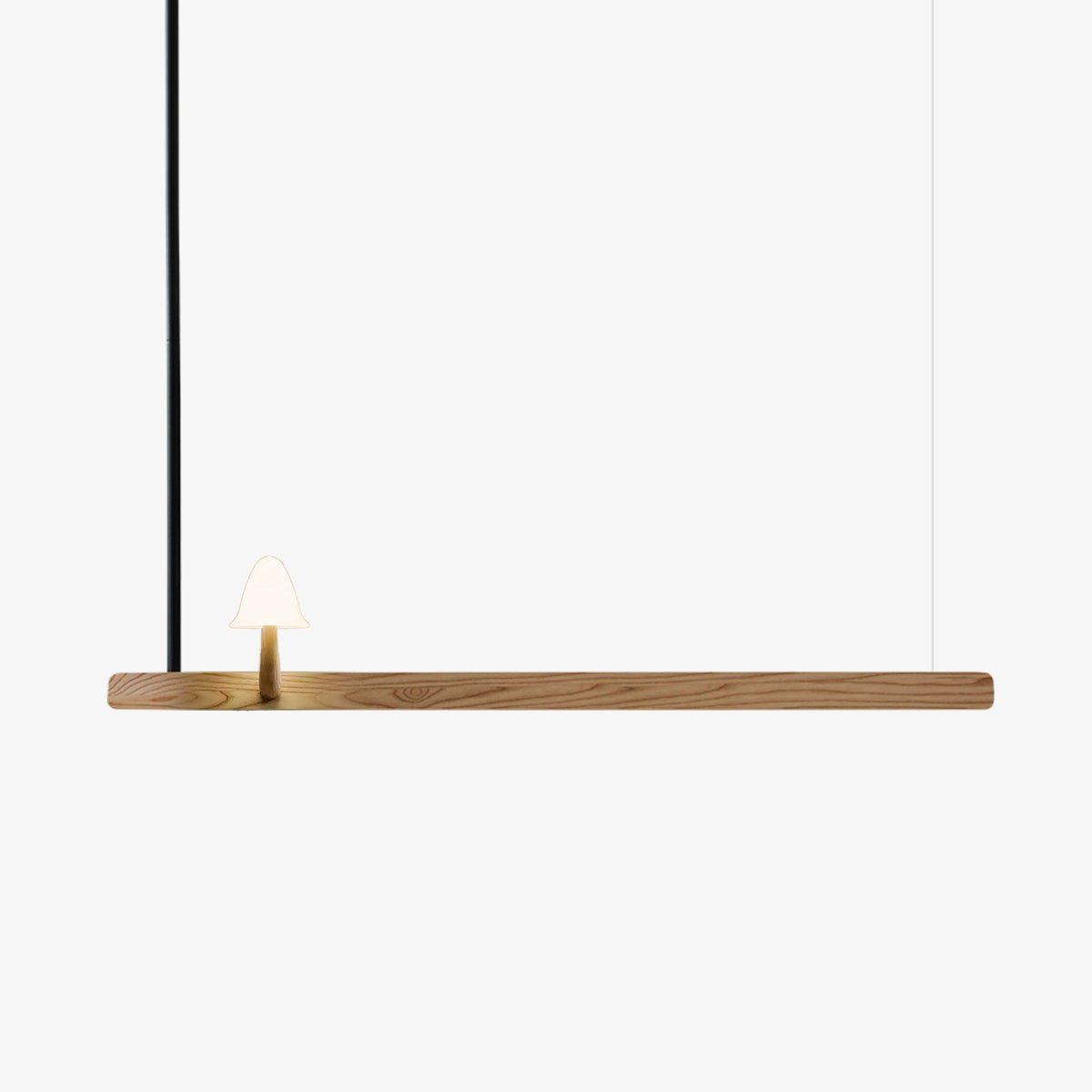 Aldalira Kronleuchter aus Holz im Pilz-Design – zeitgenössische moderne Leuchte