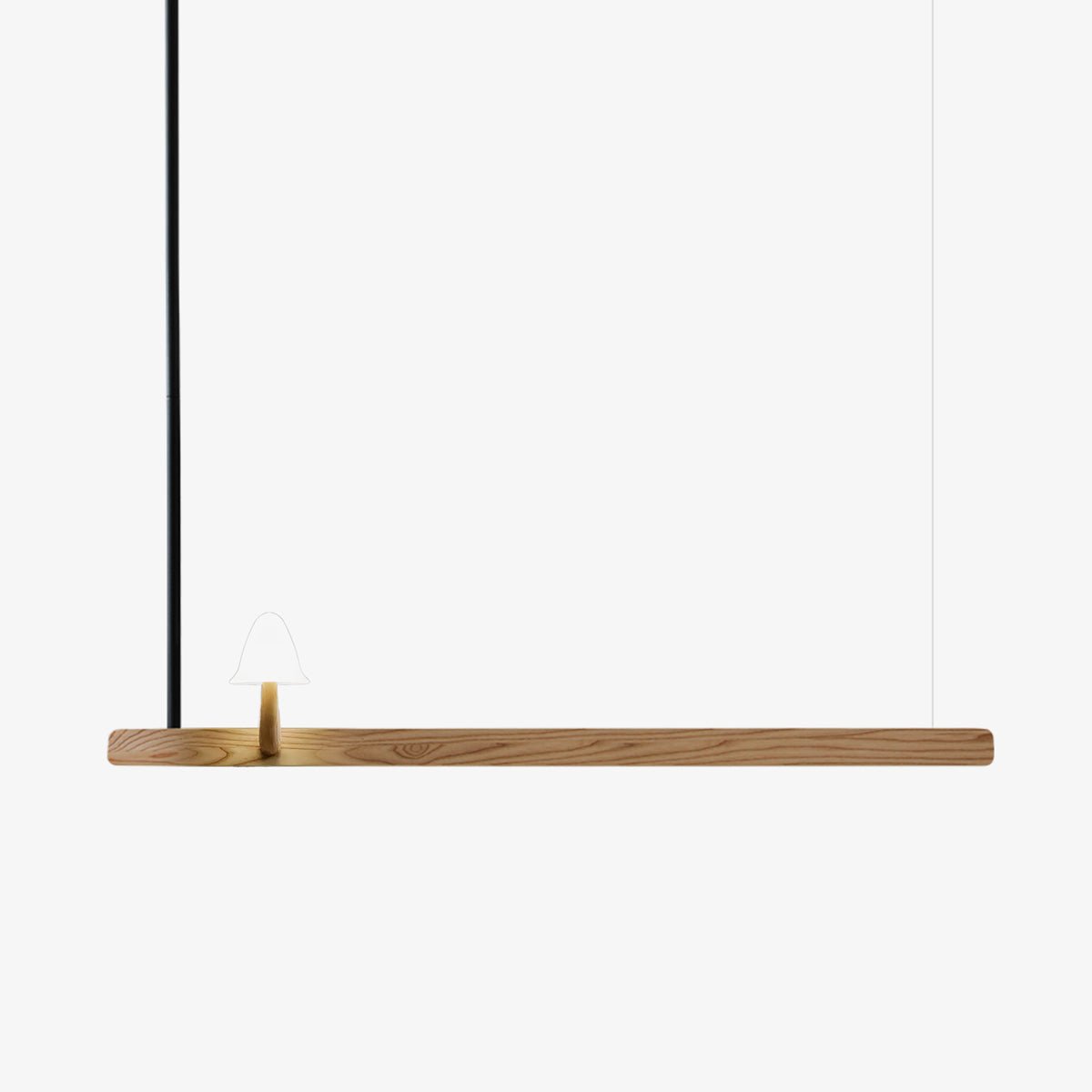 Aldalira Kronleuchter aus Holz im Pilz-Design – zeitgenössische moderne Leuchte