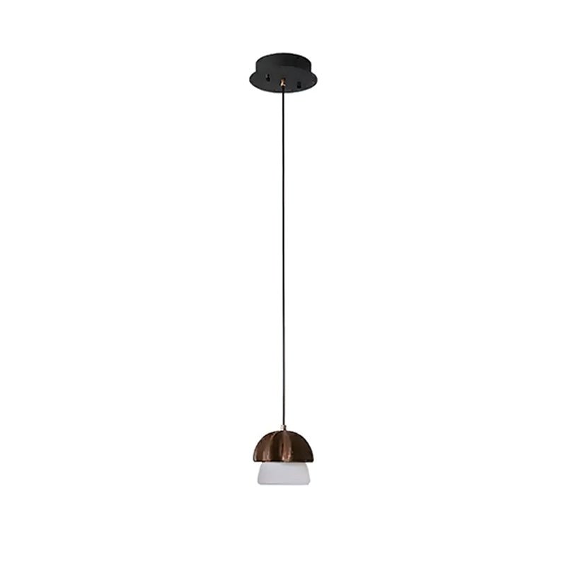 Rineine Pendelleuchte Pilz-Cluster Holz & Glas