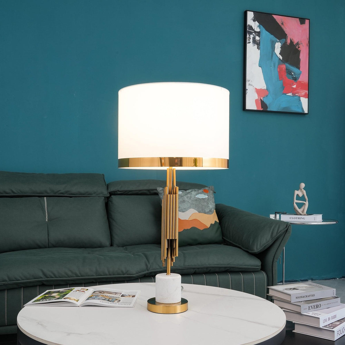 Opus Marmor Art Deco Tischleuchte