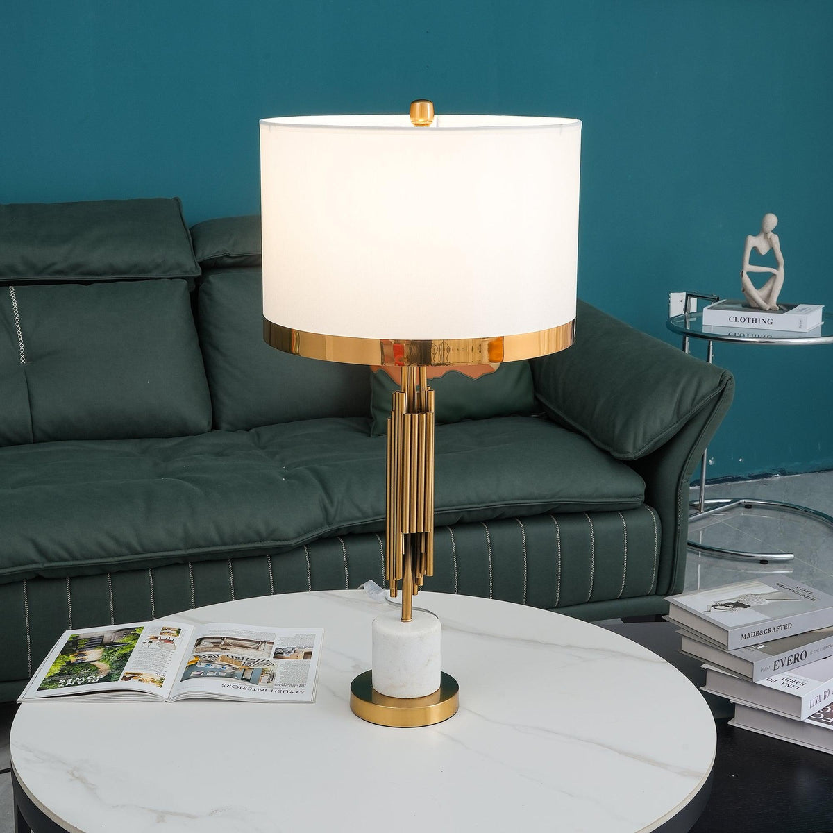 Opus Marmor Art Deco Tischleuchte