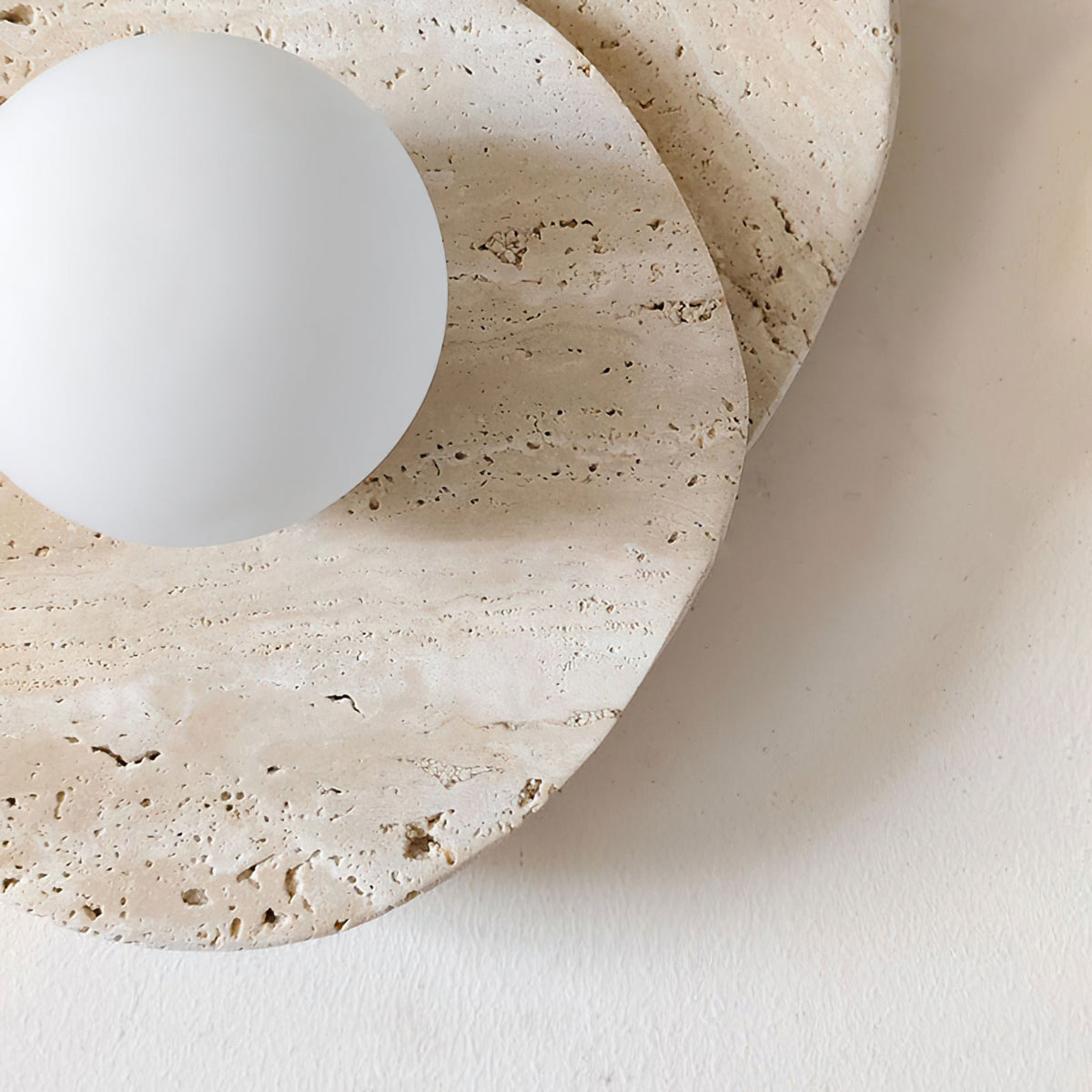 Tavinielle Wandleuchte Travertine Layered Wabi-sabi Ästhetik
