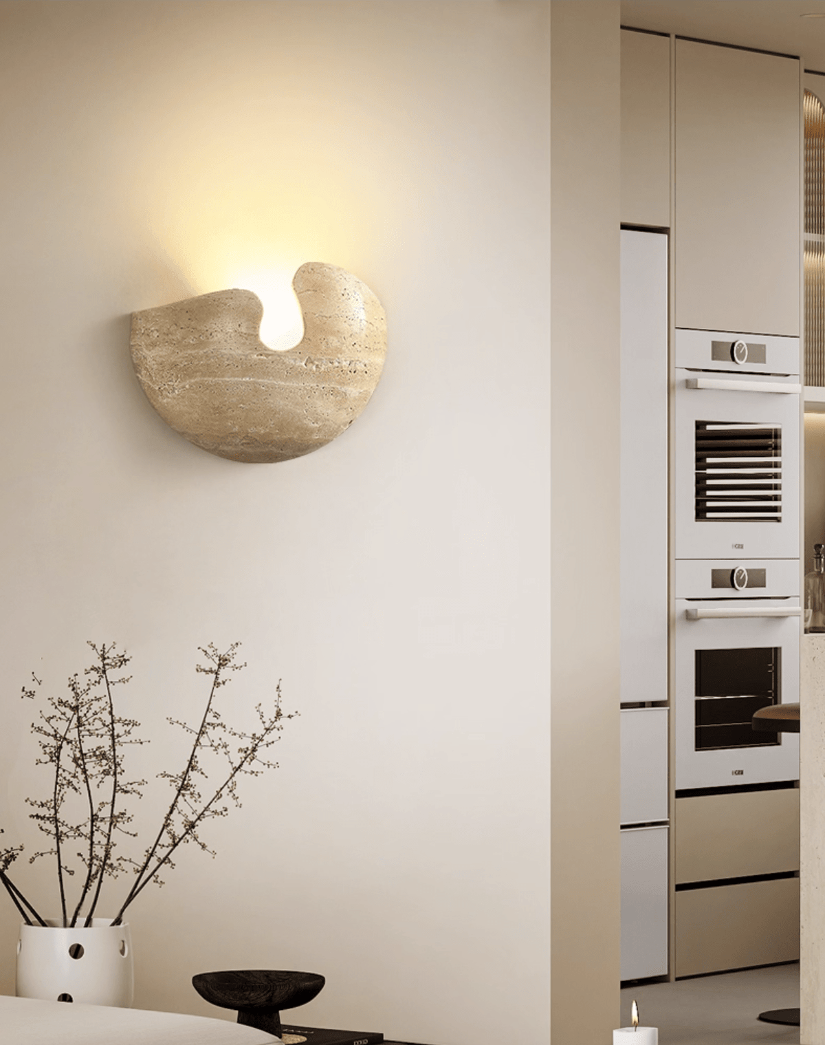 Pearl Stone Wandleuchte