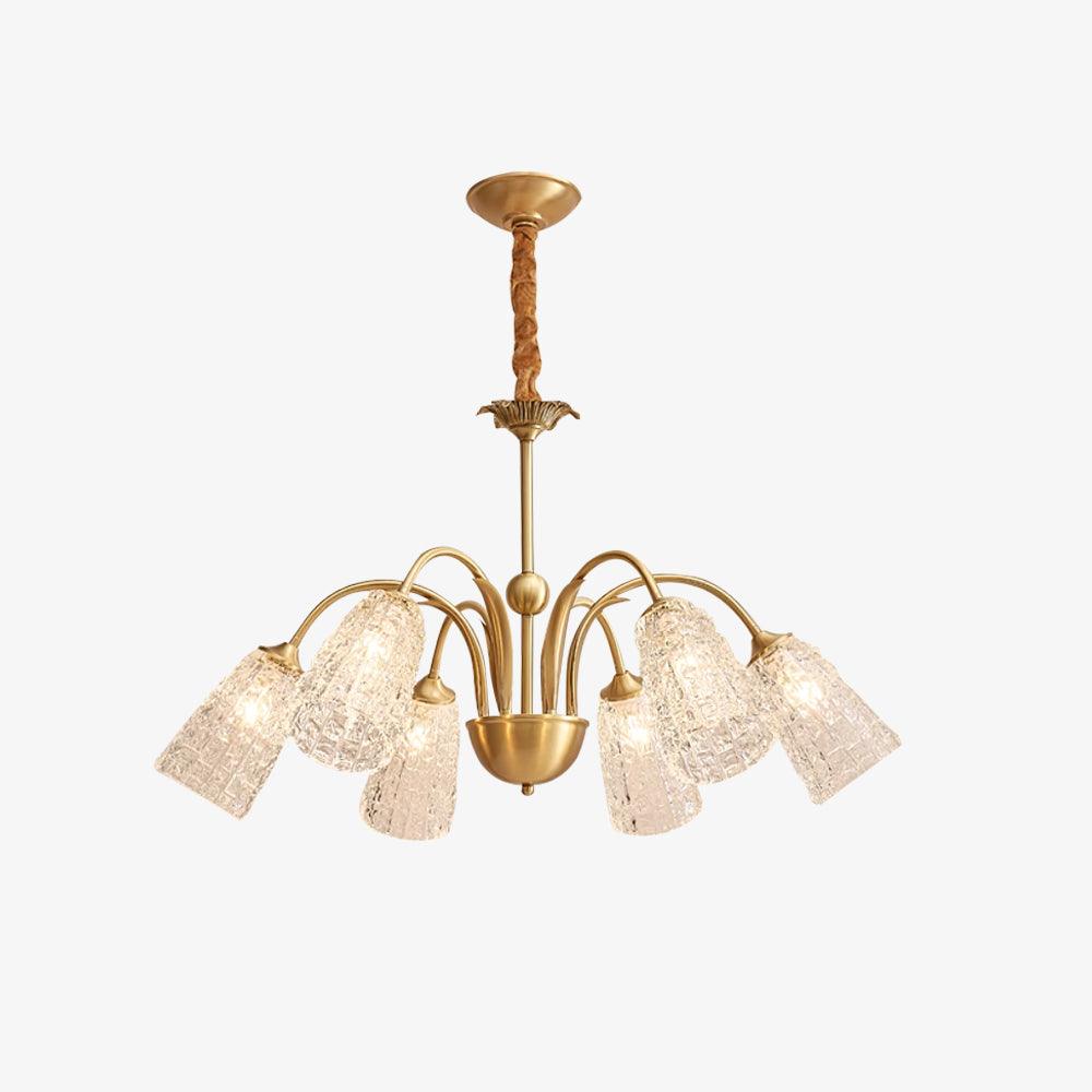 Celiella Vintage-Glas-Kronleuchter