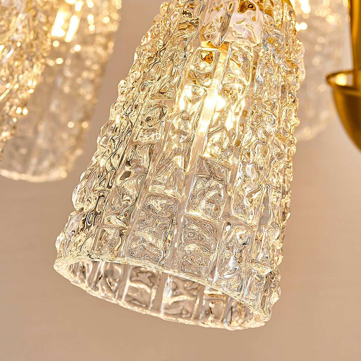 Celiella Vintage-Glas-Kronleuchter