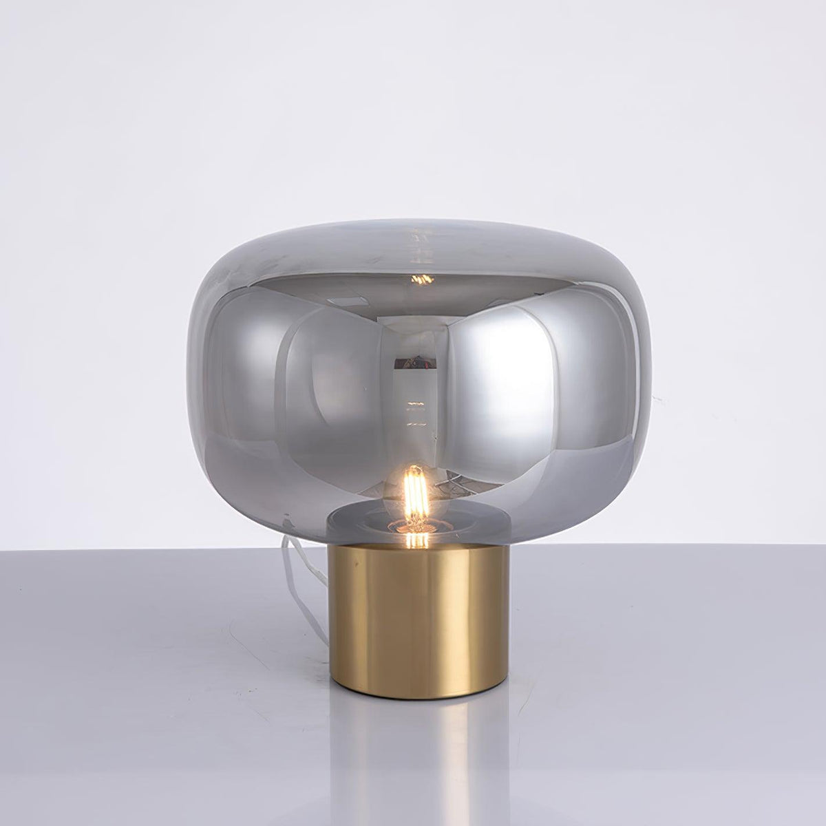 Teloz Industrielle Tischleuchte aus Glas