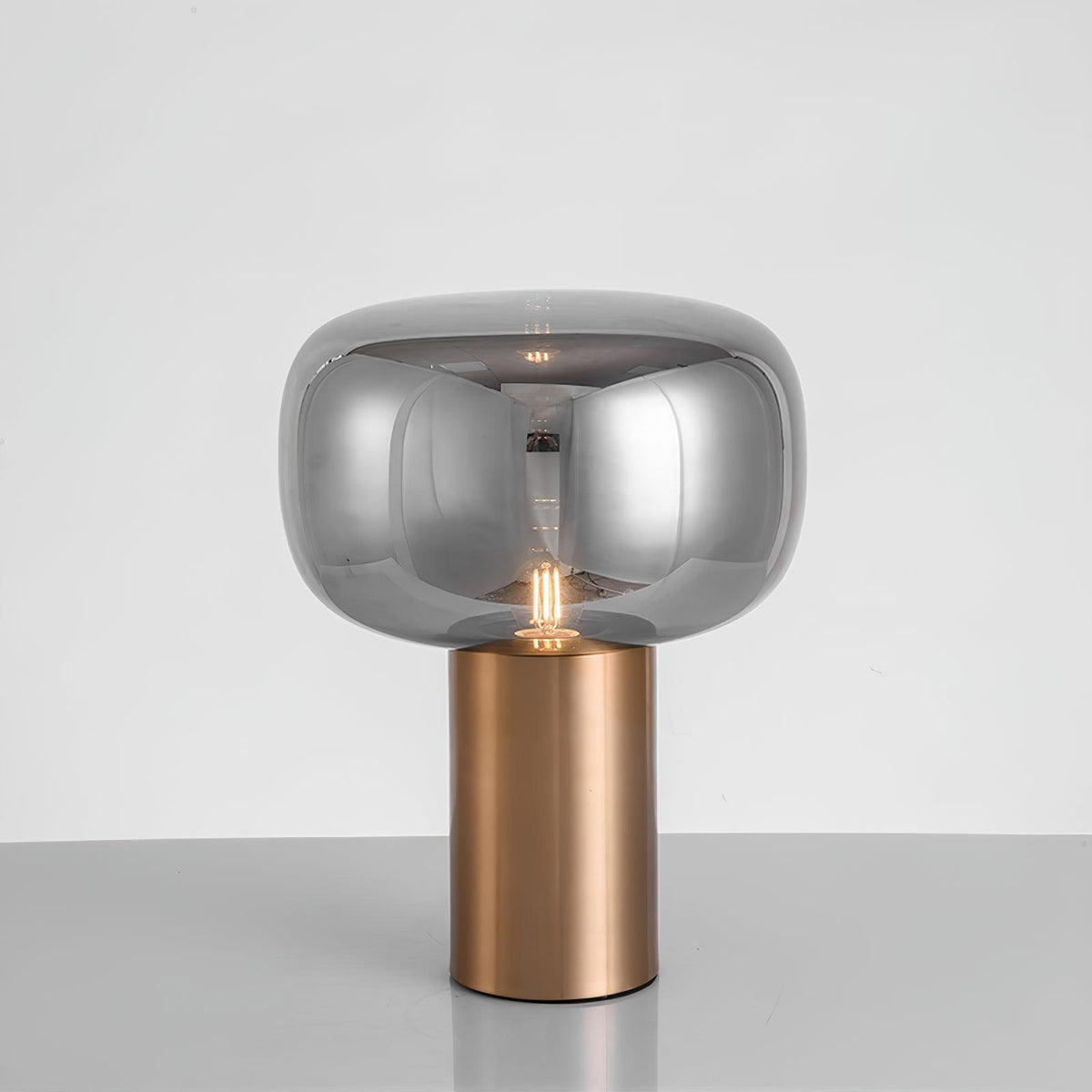 Teloz Industrielle Tischleuchte aus Glas