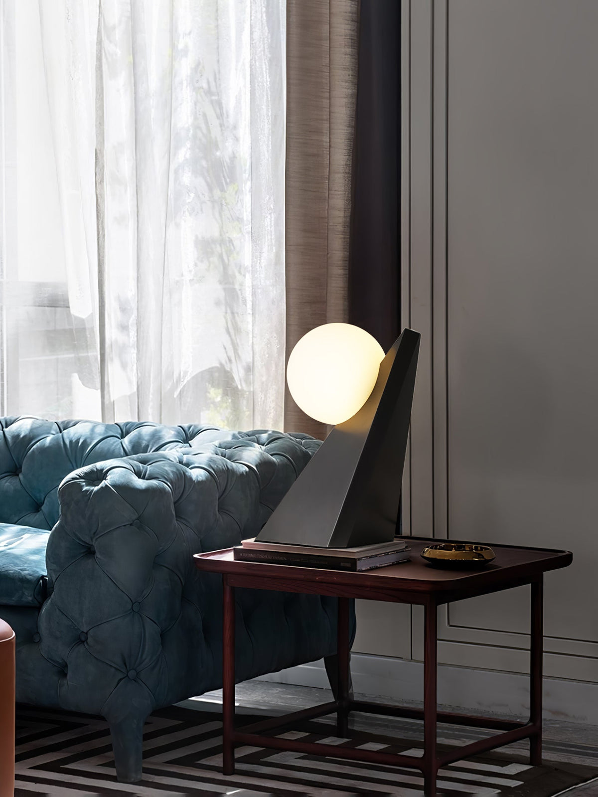 Nixie Geometrische Glas-Tischleuchte