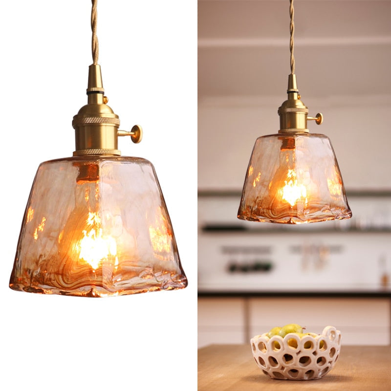 Valentina Pendelleuchte Vintage LED Metall Glas Esszimmer Wohnzimmer Schlafzimmer