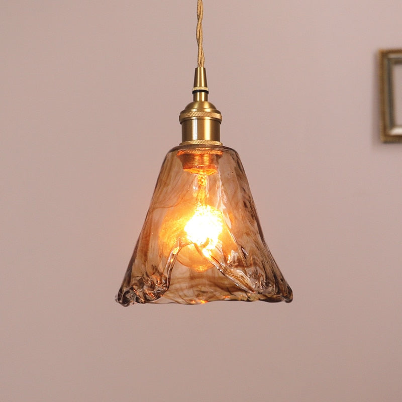 Valentina Pendelleuchte Vintage LED Metall Glas Esszimmer Wohnzimmer Schlafzimmer