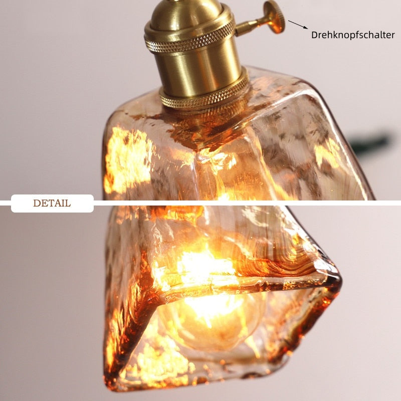 Valentina Pendelleuchte Vintage LED Metall Glas Esszimmer Wohnzimmer Schlafzimmer