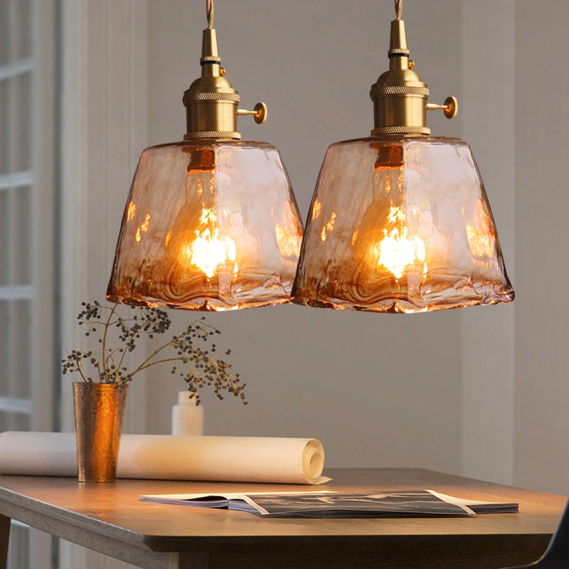 Valentina Pendelleuchte Vintage LED Metall Glas Esszimmer Wohnzimmer Schlafzimmer