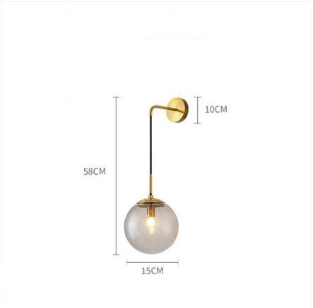 Valentina Modern LED Wandleuchten Innen Schwarz Ess/Wohnzimmer Glas