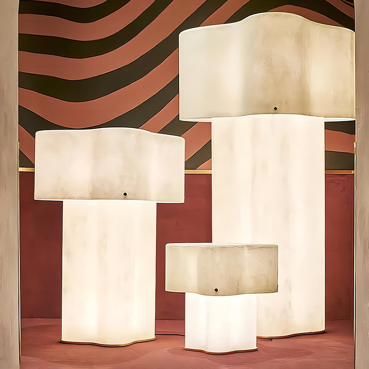 Loneo Minimalistische Stehleuchte aus FRP