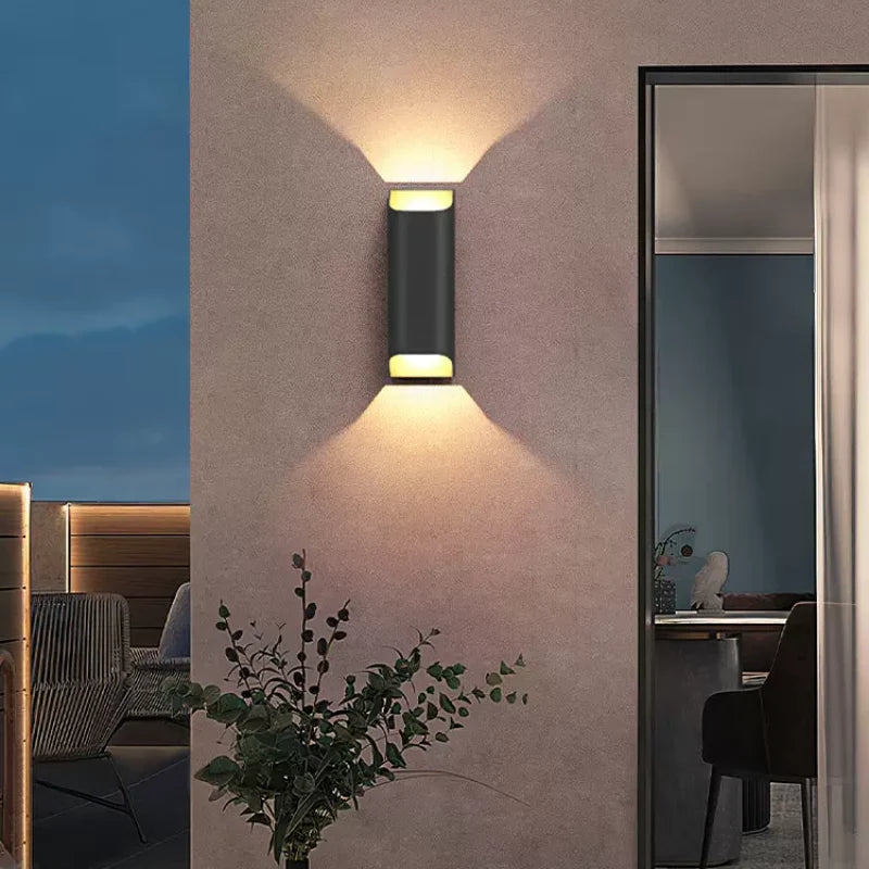 Ray Modern LED Solar Außenwandleuchte Metall Garten Terrasse Flur
