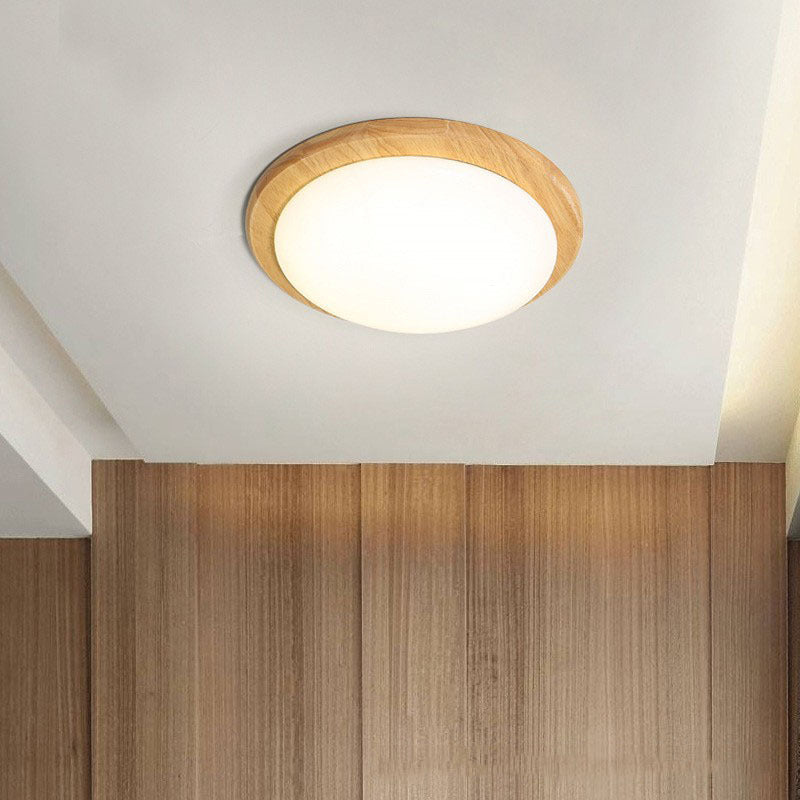 Muto Moderne Einfache Deckenleuchte Holz Acryl Esszimmer