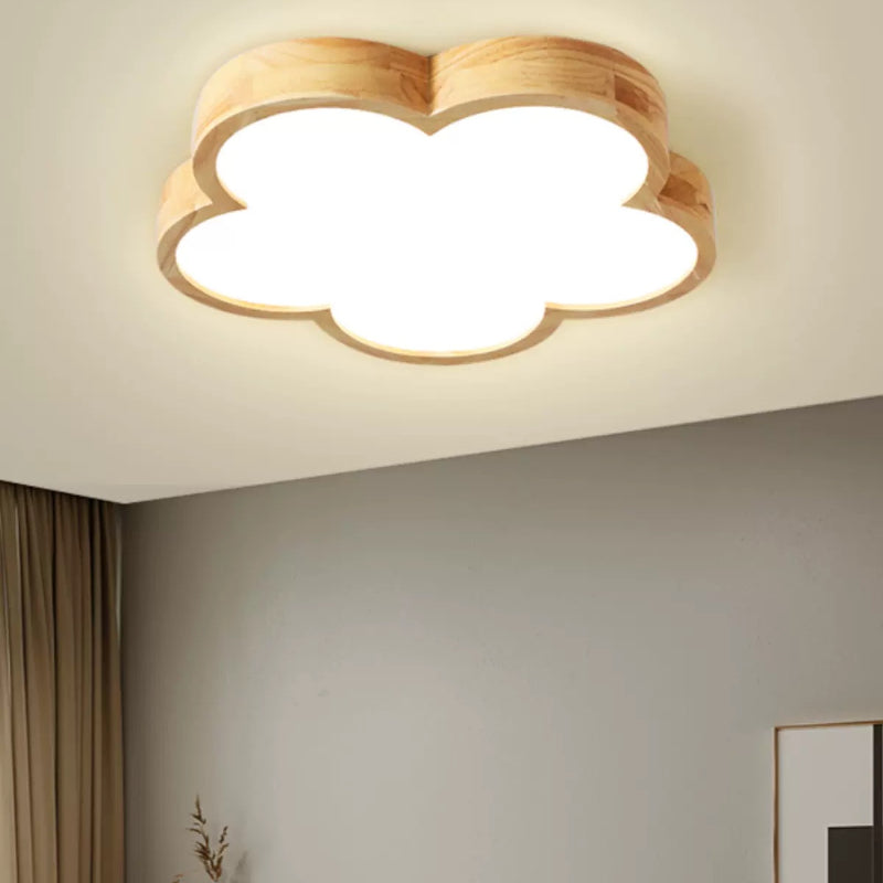 Arisha Modern kreativ LED Deckenleuchte Holz Wohn Schlafzimmer
