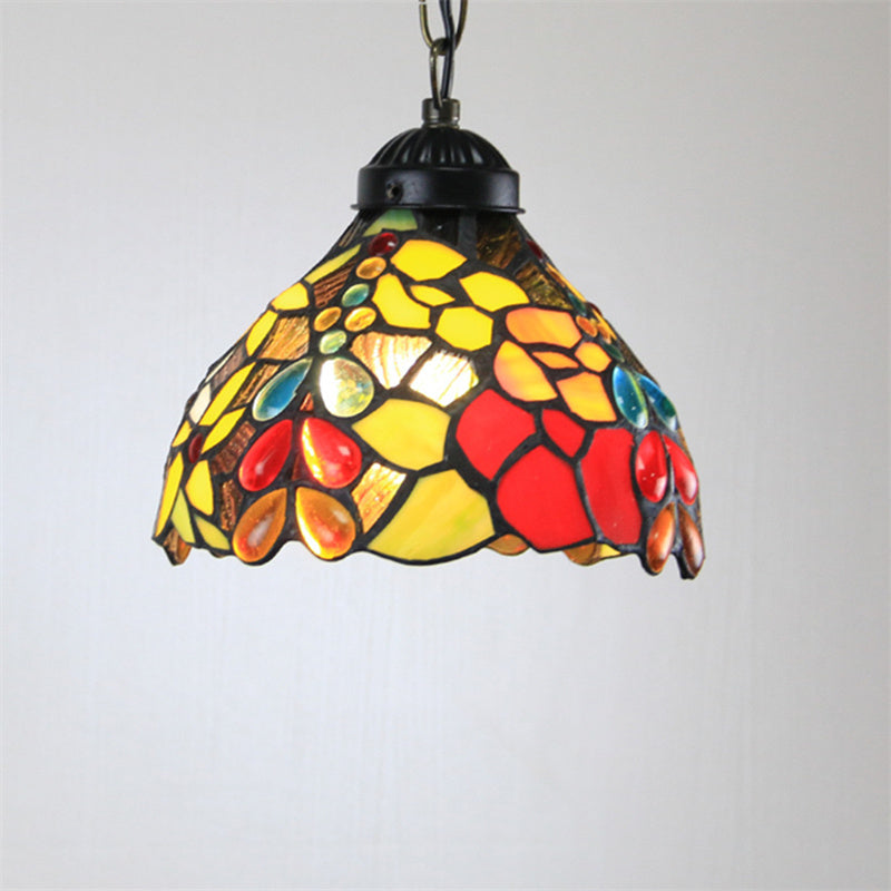 Arisha Cottage LED Pendelleuchte Metall Glas Wohnzimmer/Schlafzimmer