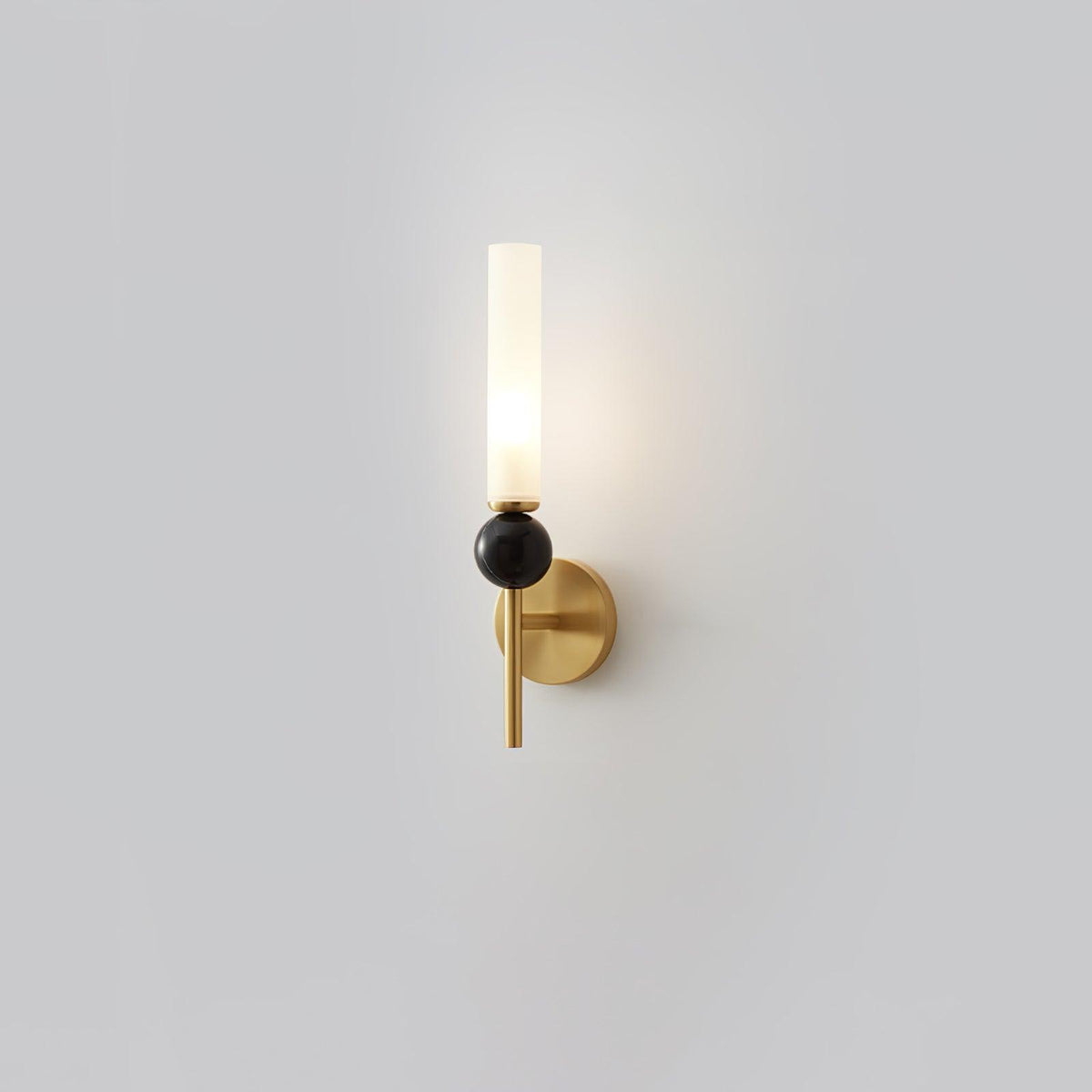 Dulane zeitgenössische minimalistische vertikale Wandleuchte aus Marmor