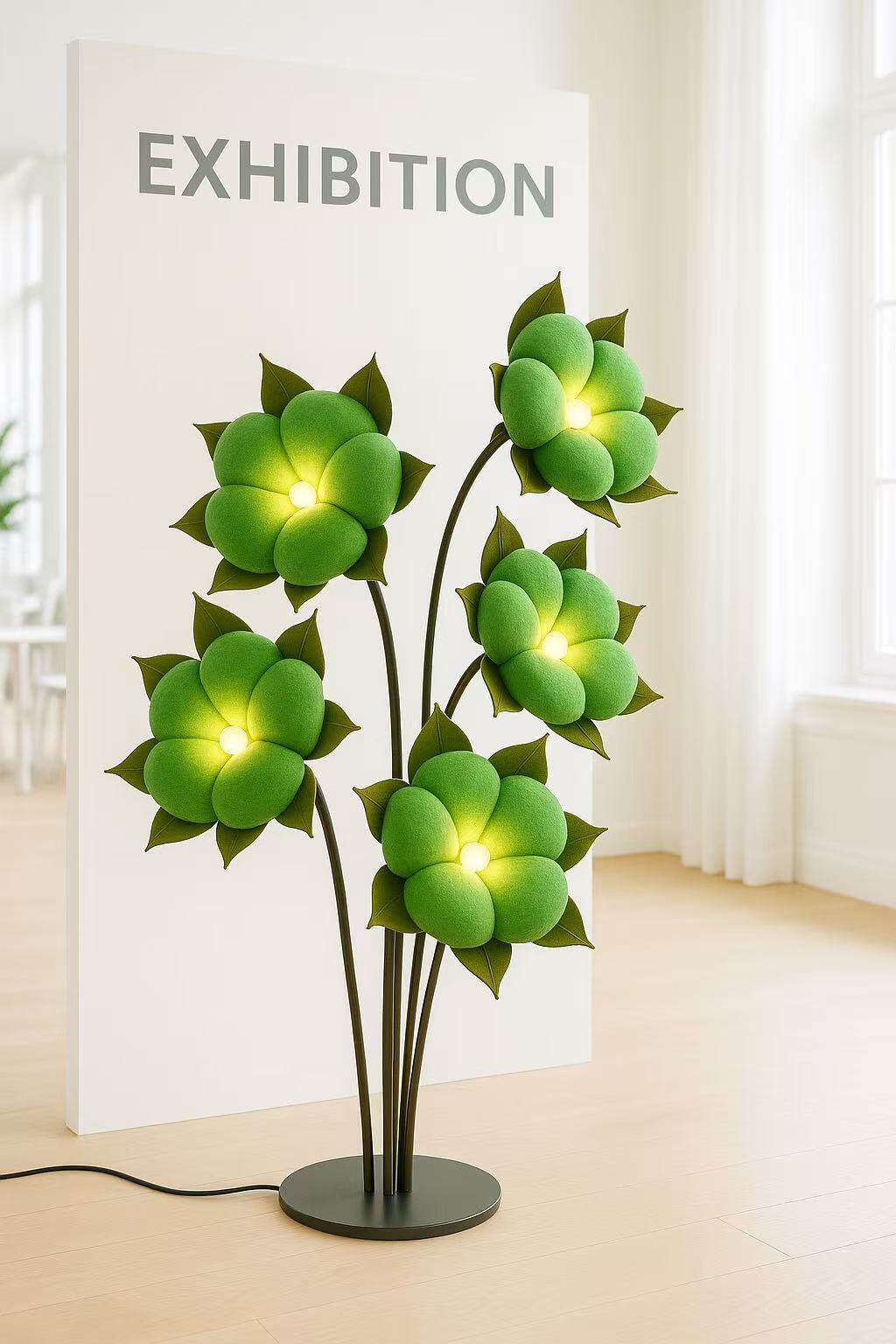 Sylvianne grüne Blüte Stehleuchte