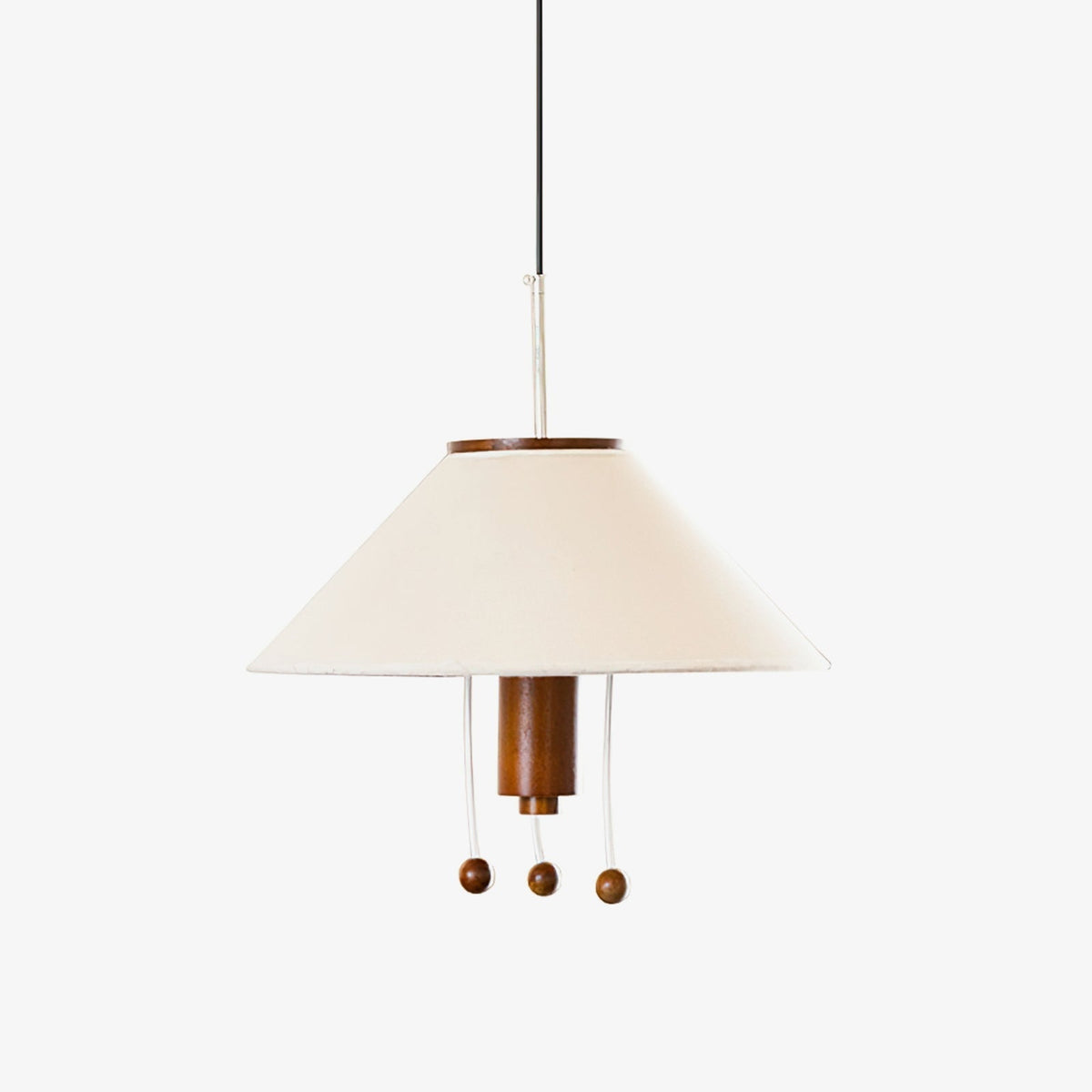 Zathee Pendelleuchte aus Holz und Stoff im nordischen Stil Classic Art