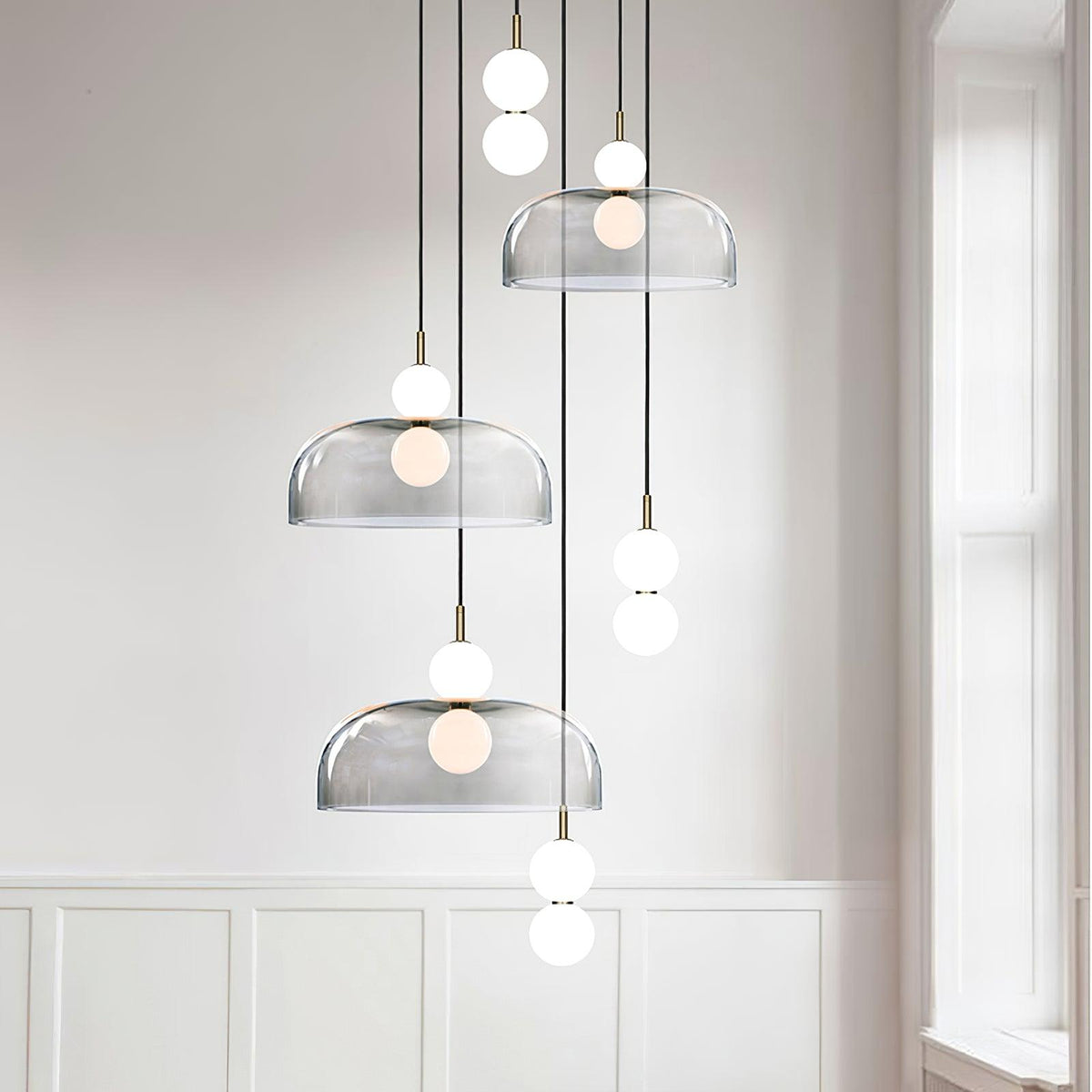 Celelia zeitgenössische minimalistische Pendelleuchte aus Glas