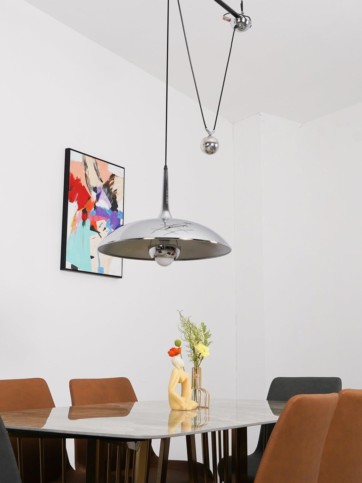 Virainenne Pendelleuchte höhenverstellbar für Wohnzimmer