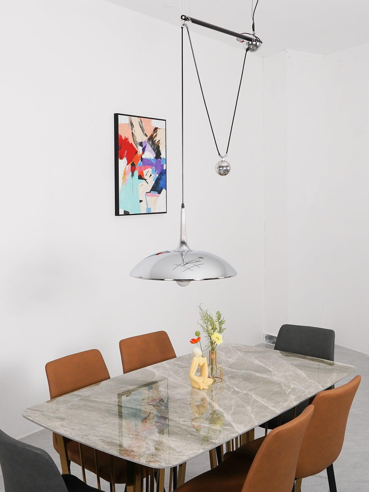Virainenne Pendelleuchte höhenverstellbar für Wohnzimmer