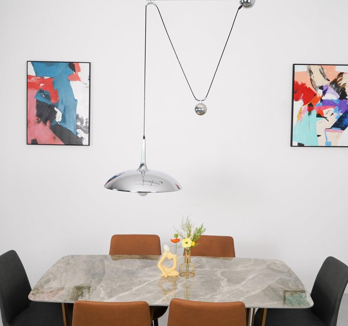 Virainenne Pendelleuchte höhenverstellbar für Wohnzimmer