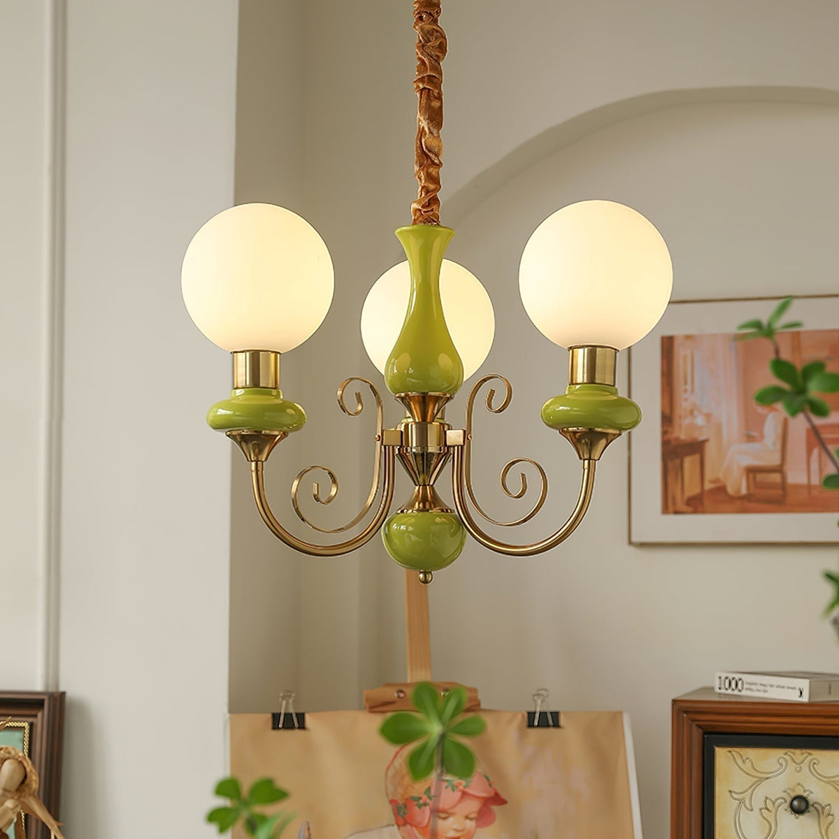 Evsolia Kronleuchter aus Glas