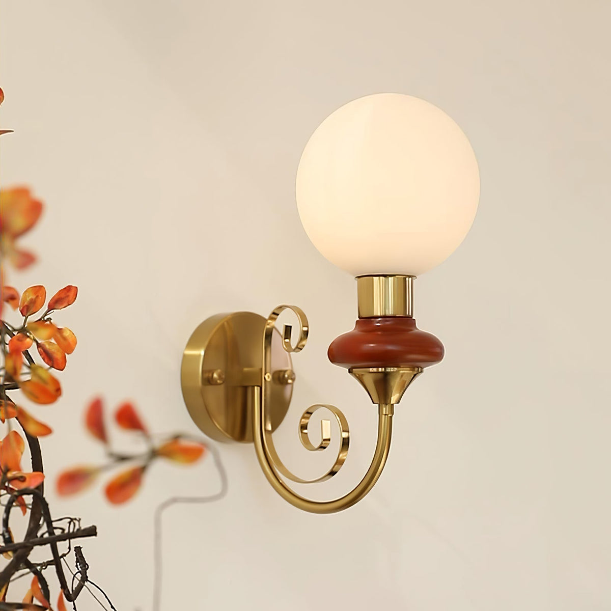 Bela Premium zeitgenössische Kunstglas-Wandleuchte