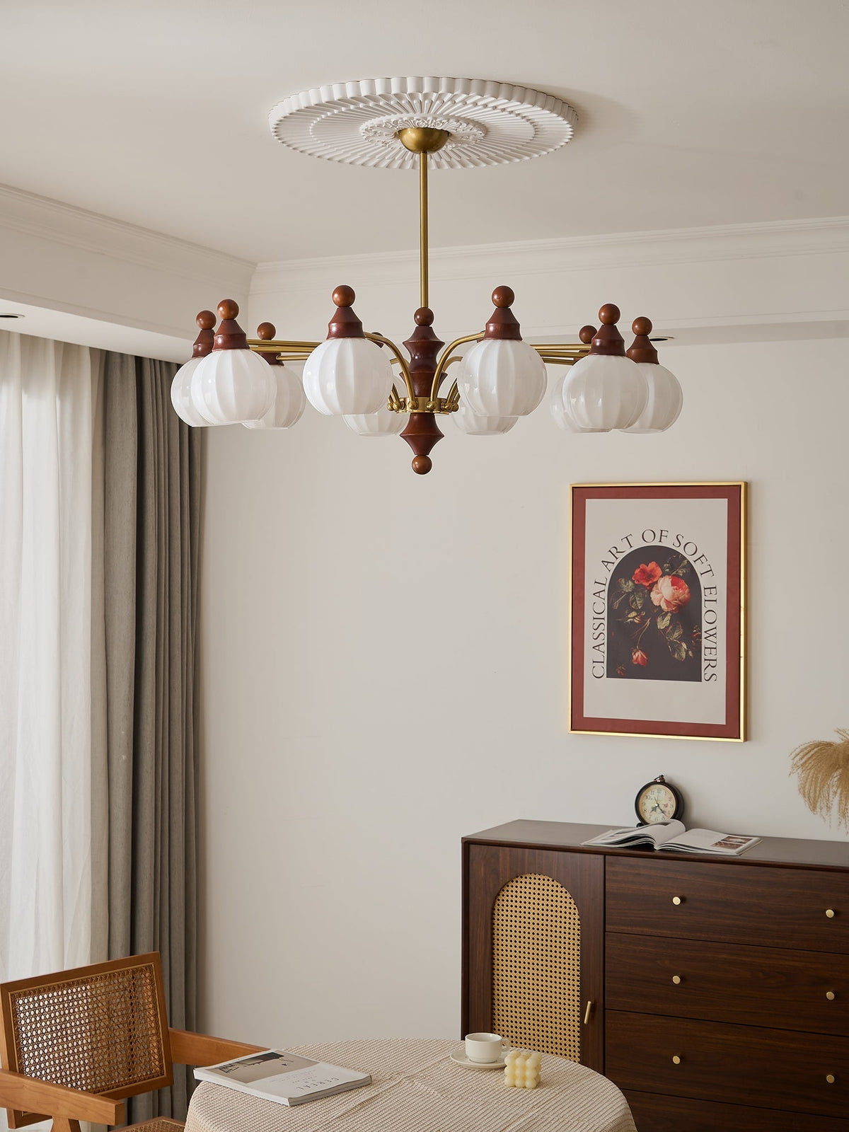 Jago Kronleuchter Blossom mit Glaskugeln