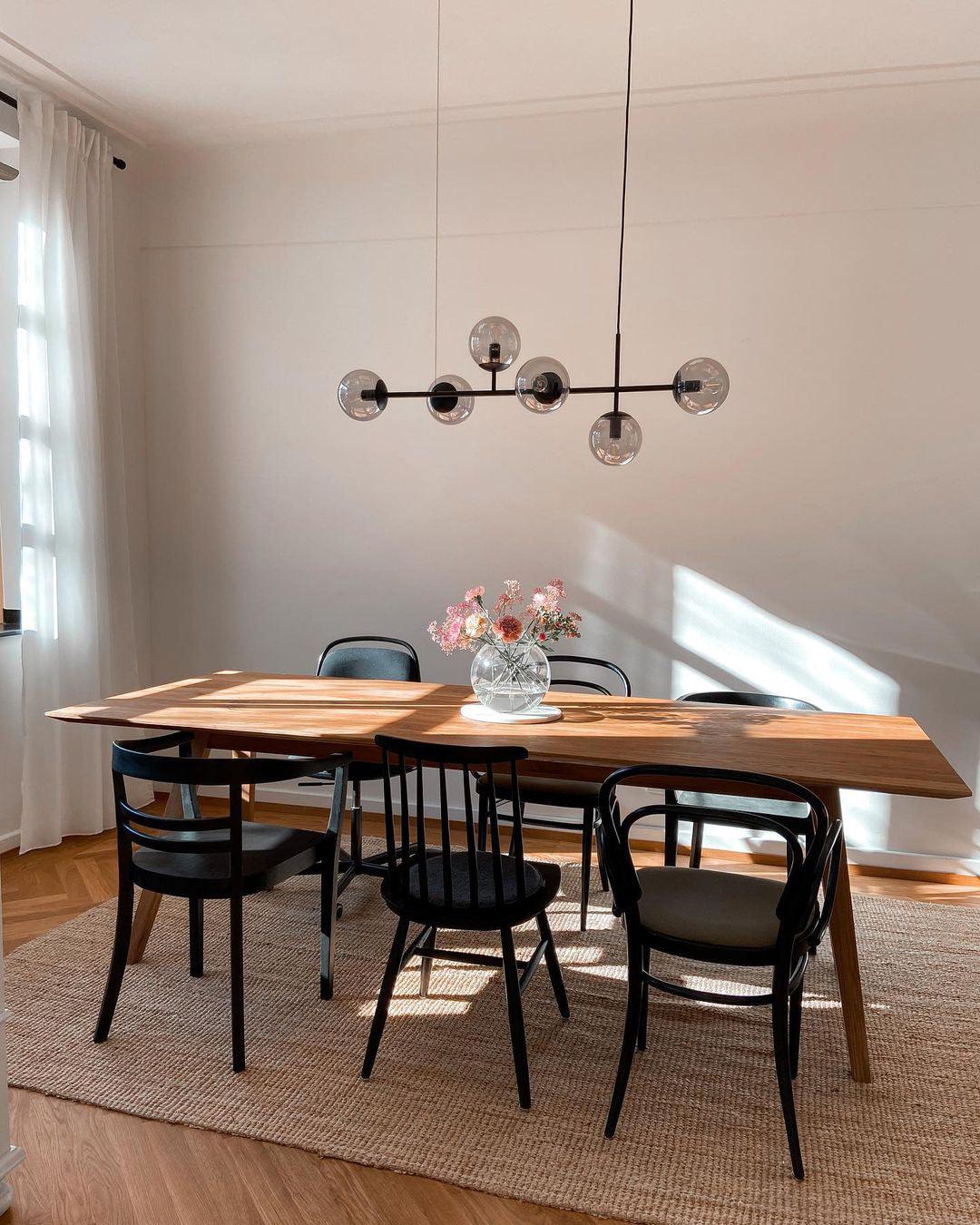 Yorvin Pendelleuchte Orb Messing Glas für Wohnzimmer