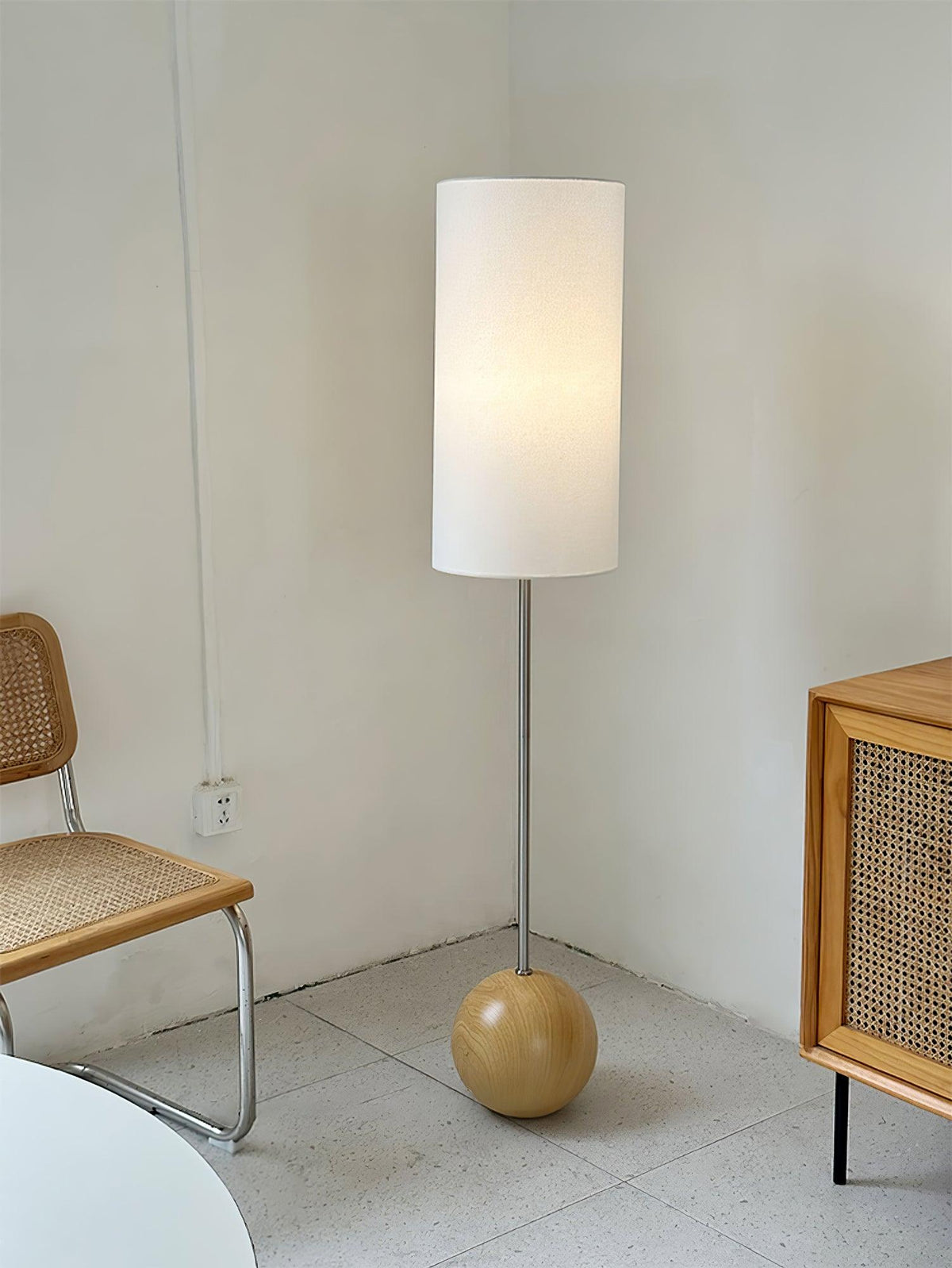 Cephaor Moderne Stoff-Stehleuchte