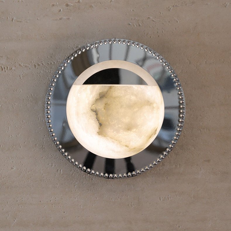 Albarelia Pearl Alabaster-Wandleuchte