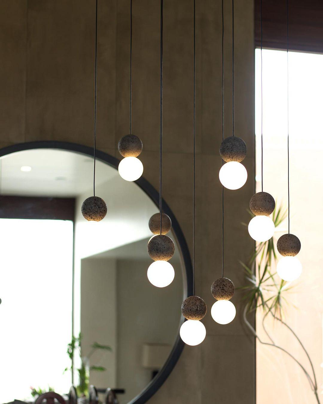 Lumorette moderne Pendelleuchte aus Zement