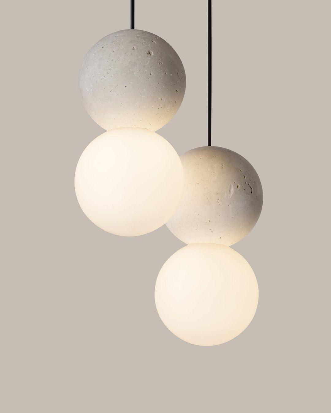 Lumorette moderne Pendelleuchte aus Zement