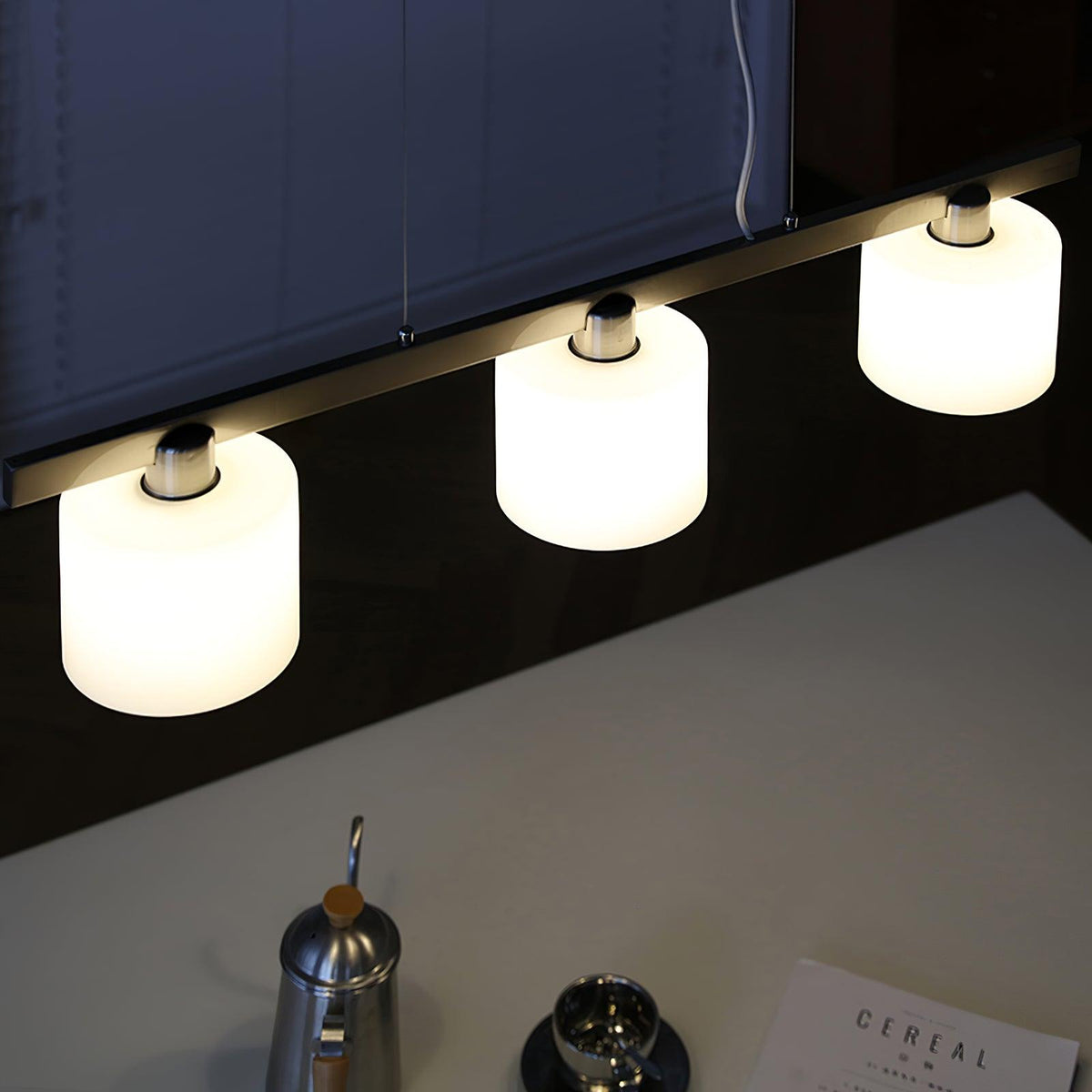 Arisha Minimalistische LED Pendelleuchte Wohnzimmer/Esszimmer Glas