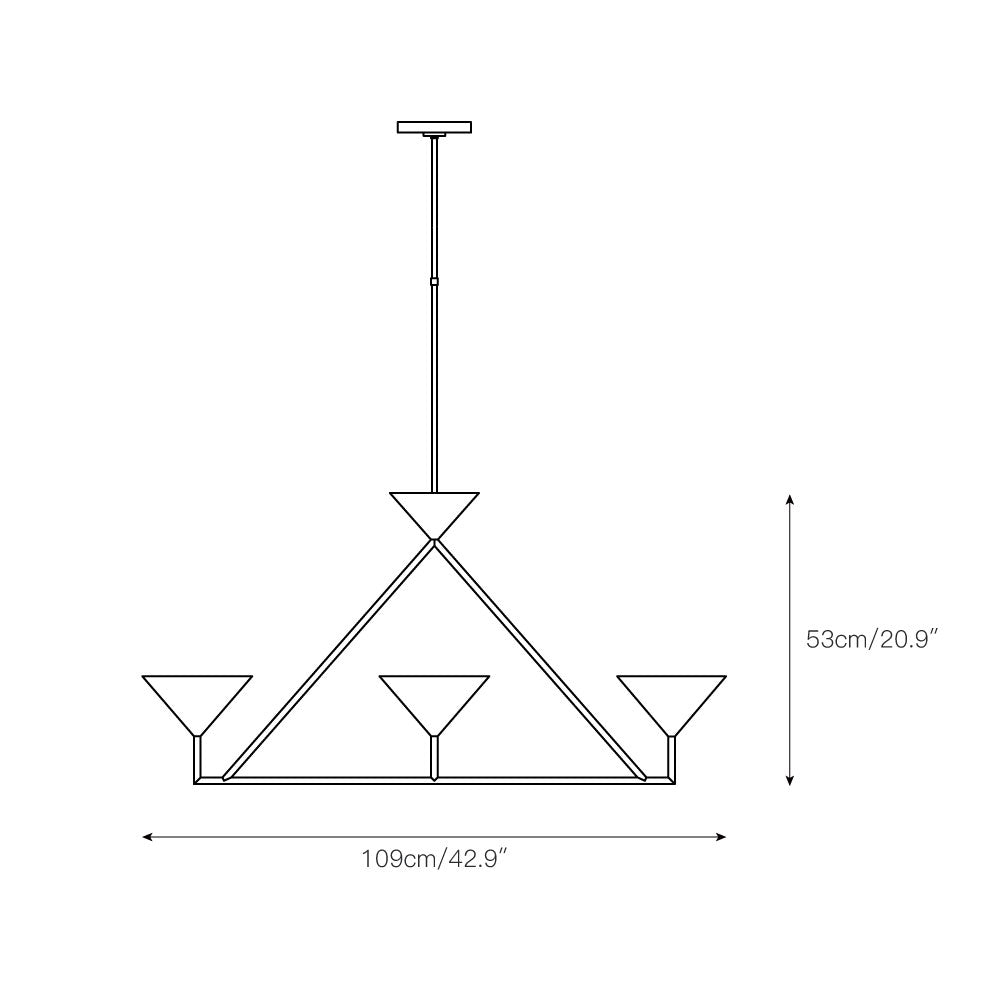 Ulveleth Linear Kronleuchter