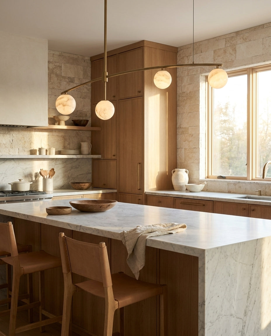 Eastvale8 Alabaster-Kronleuchter