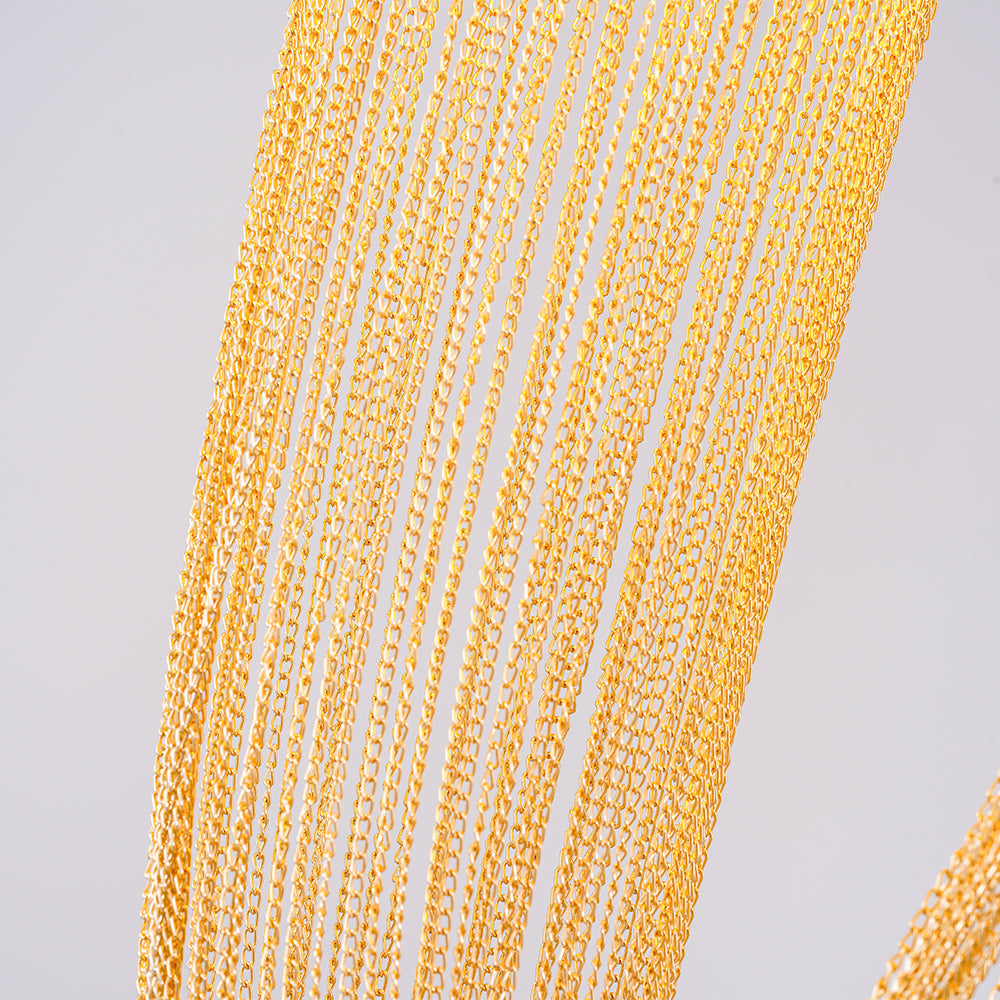 Apsht Pendelleuchte aus Kupferkette skulptural modern